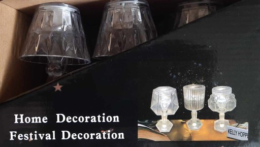 LED stojaca lampa 12cm dekorácia, vrátane batérií