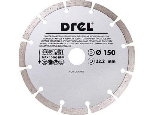 DIAMANTOVÝ DISK 150 x 22,2 SEGMENTOVÁ UPEVŇOVACIA ZÁSUVKA