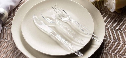 LYŽIČOVÉ LYŽIČKY TRANSPARENTNÉ PLASTOVÉ, 50 ks