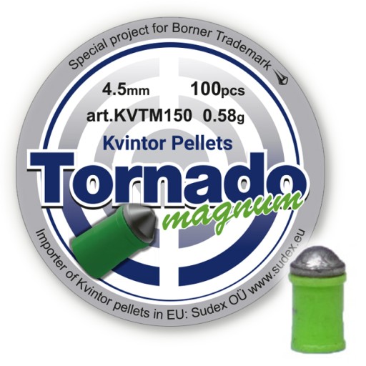 Kvintor Tornado Magnum pelety 4,5 mm 0,58 g 100 ks