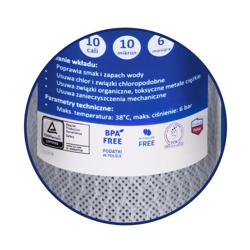 FCCBL10 AQUAVITA UHLÍKOVÝ BLOK VODNÝ FILTER BPA FREE
