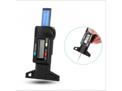 DIGITÁLNY METER HĹBKY A VÝŠKY BEZÉNU PNEUMATÍK