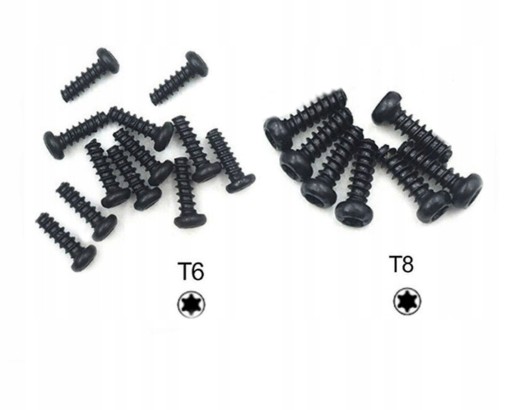 Torx skrutky IRIS T8 a T6 (spolu 19 kusov) pre ovládač Xbox One / Series