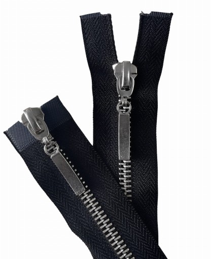 ODVOJSMERNÝ ZÁMEK KOVOVÝ 75 cm STRIEBORNÝ 1 ks.