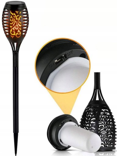 Záhradná lampa SOLAR TORCH flame 1700K M
