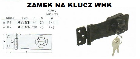 WRZECIĄDZ ZÁMOK S KĽÚČOM 120X40 ČIERNA