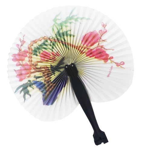 JAPONSKÝ DEKORATÍVNY SKLÁDANÝ PAPIEROVÝ VENTILÁTOR