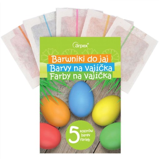 FARBIVÁ na vajíčka, kraslice, mix farieb 5x