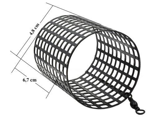 Veľký BASKET XL Okrúhle krmítko na návnady Ø 4,7 cm