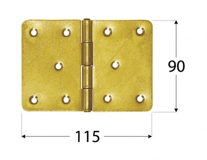 PÁNT STAVEBNÝ 115X90X2,5MM POZINKOVANÝ 1 ks