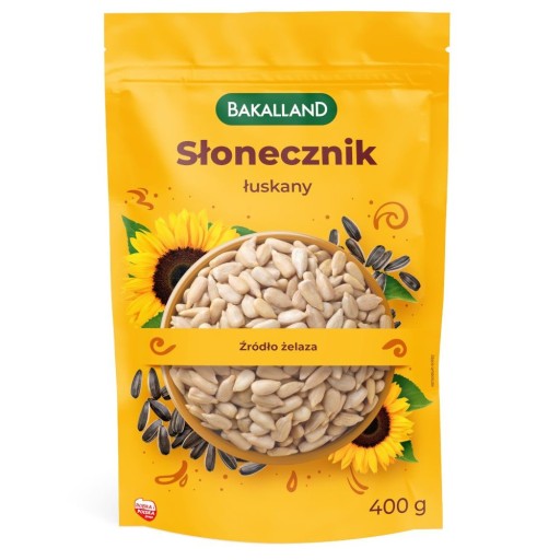 BAKALLAND LÚPANÁ SLNEČNICA ČISTÉ ZRNO 400G