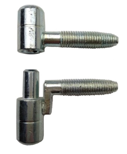 LA FLORIDA obojstranný skrutkovací pánt, strieborný, 42x13mm