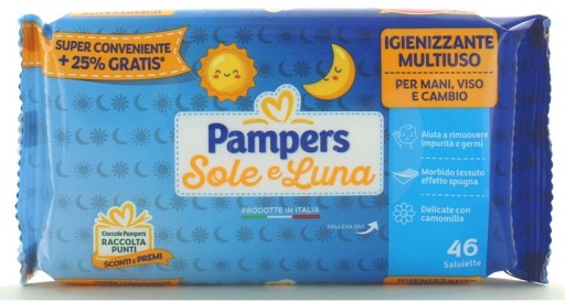 Pampers Wipes Harmančekové obrúsky (46 ks) Sole e Luna