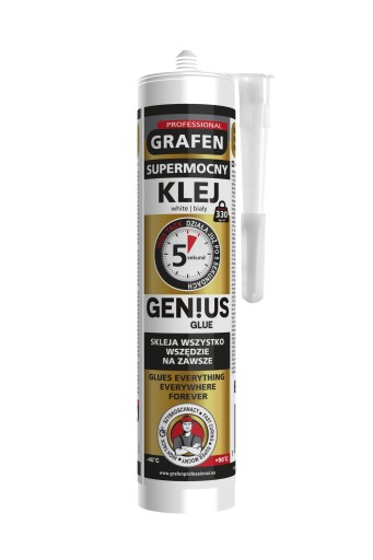 Lepiaci tmel WHITE Genius Glue 5 sekúnd super silný ako mamutí grafén.