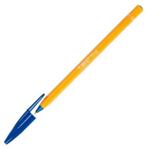 Modré guľôčkové pero Orange Bic