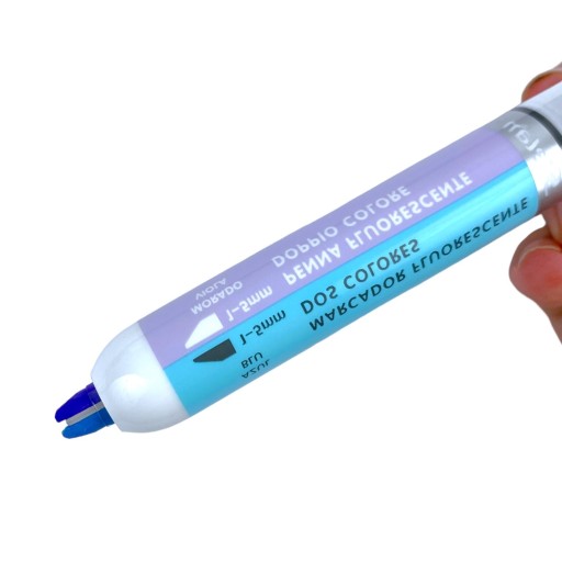 Dvojfarebný zvýrazňovač na fixky Blue Purple