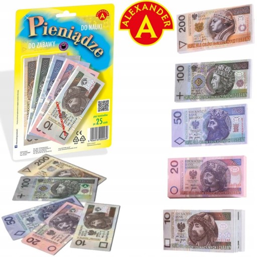 PEŇAŽNÉ BANKOVKY NA UČENIE A ZÁBAVU ALEXANDER