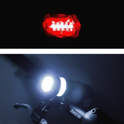 Sada LED predných + zadných svetiel na bicykel