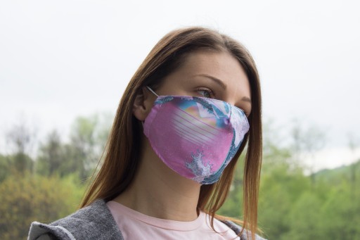 Bavlnená streetwearová maska, 2-vrstvová
