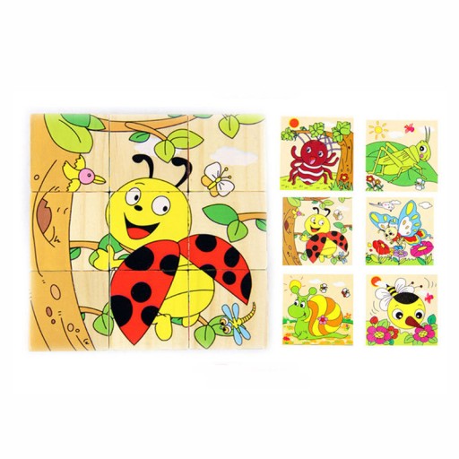 VZDELÁVACIE BLOKY DREVENÉ PUZZLE
