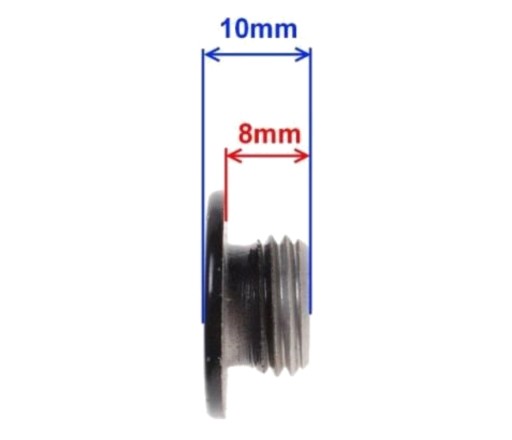 MINI CROSS ROMET Ľavá krycia zátka Malý motor 154 FMI + tesnenie