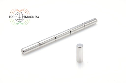 Cylindrický neodymový magnet MW 5x15 N38, sada 10 kusov
