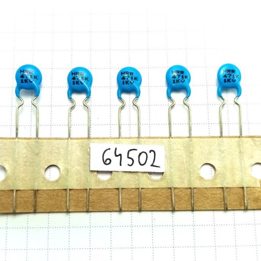 Keramický kondenzátor 470pF 1000V 1kV R5 10% Y5R RoHS SHM DEHR x25