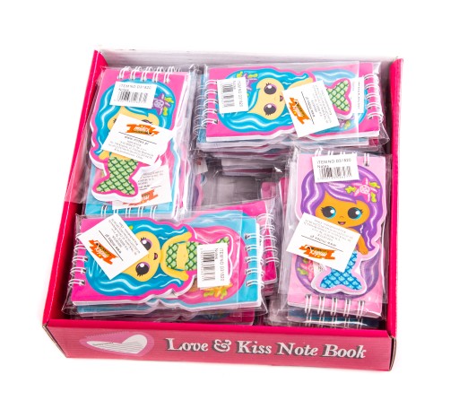 NOTEBOOK MINI NOTEBOOK MERMAID RÔZNE FARBY