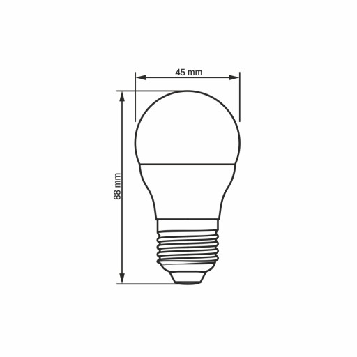 Videx LED žiarovka 7W E27 630lm, neutrálna farba