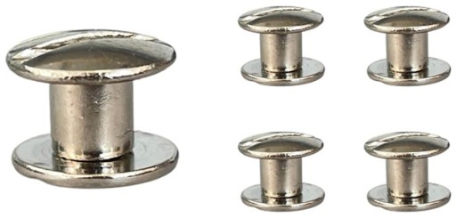 Nit Skrutkovaná DIY skrutka 8mm Strieborná 5ks