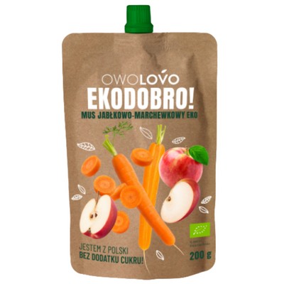 Bio ovocná dezertná pena pre deti 200g, Owolovo