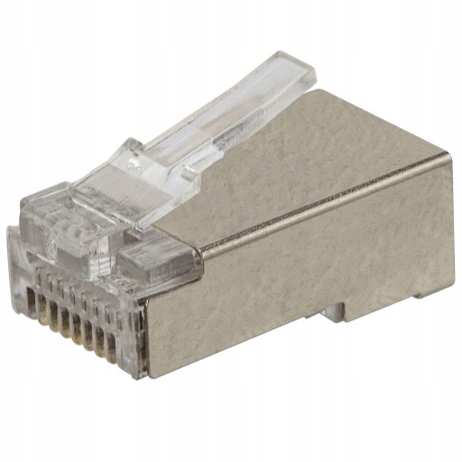 NEKU RJ45 FTP cat6 koncovky, drôtené sito, 10 ks