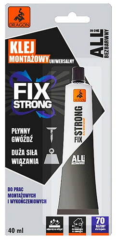 DRAGON Tekuté montážne lepidlo FIX STRONG Klinec na štítky s domovým číslom