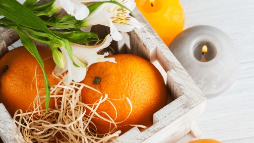 ORANŽOVÁ olejovosková sviečka vôňa 10ml