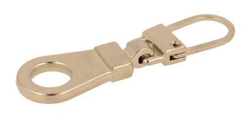 Prívesok na zips, oprava zipsu, 4 cm, strieborná