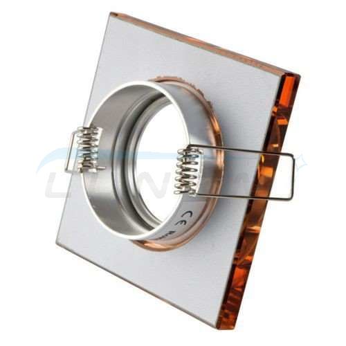 Hnedé LED svietidlo halogénové GU10 MR16 CT-7003 štvorcové