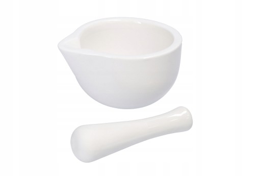 Porcelánový kuchynský mažiar s paličkou, 10 cm