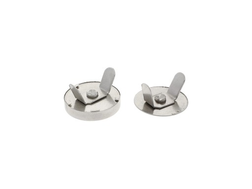 MAGNETICKÁ SVORKA Ø 18 mm - NIKEL - STRIEBORNÁ
