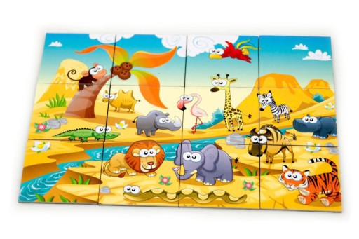 Magnetické puzzle MAGNET SAFARI PUZZLE