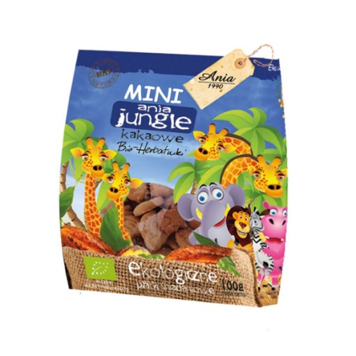 Mini Jungle BIO kakaové sušienky 100g