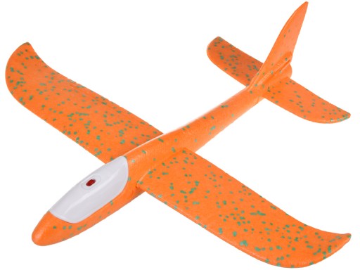 Ľahké polystyrénové Plane Glider LED osvetlenie ZA4984