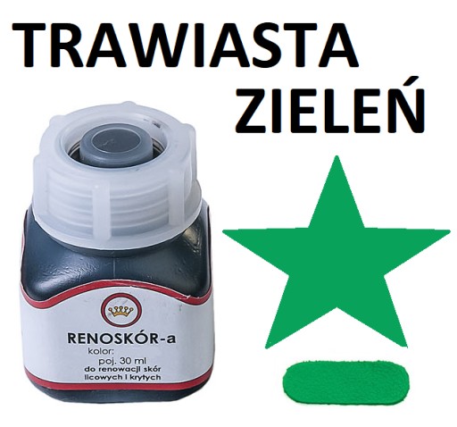 FARBA NA KOŽU RENOSKÓR KOŽA trávovo zelená