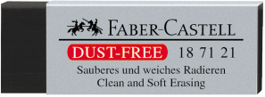 FABER-CASTELL BEZPRACHOVÁ GUMA, ČIERNA