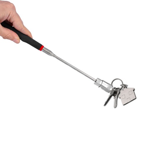 MAGNETICKÝ GRIPPER LED baterka, teleskopická 68 cm, inšpekčný magnet