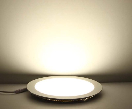 LED panelové svietidlo 12W 230V zápustné stropné svietidlo Čierne