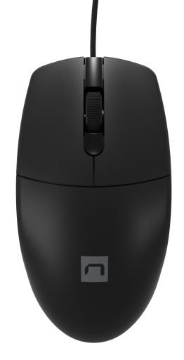 Natec RUFF PLUS 1200 DPI drôtová myš, čierna