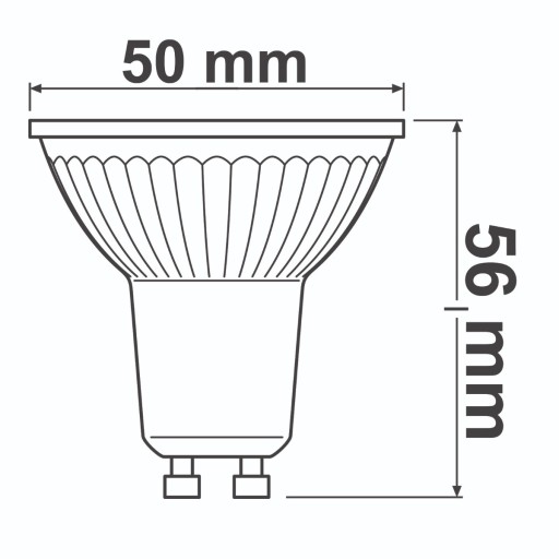HALOGEN GU10 LED ziarovka 4,3W 2700K 120° OSRAM
