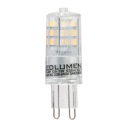 Žiarovka LED G9 malá T20 5W=50W SMD 638lm 360° halogénová silná bez blikania