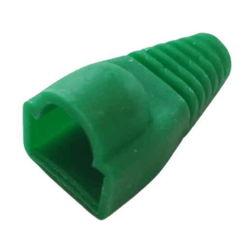 Gumový kryt na zástrčku RJ45 8p8c zelený 10 ks.