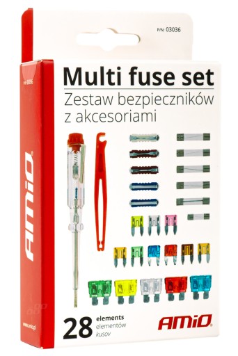 Poistky sada poistiek + chápadlo + tester AMIO-03036